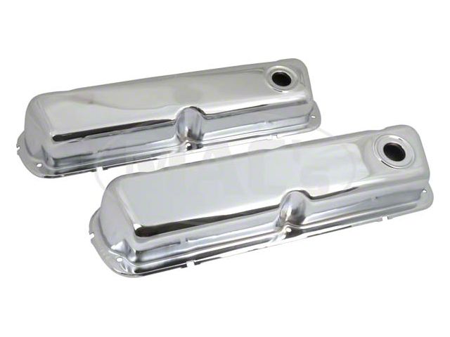 Ford Valve Covers, Small Block, Chrome, 1962-1979