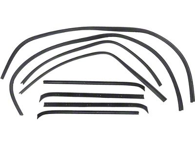 Ford Weatherstrip Channel Belt Seal Kit,Inner And Outer Driver Side And Passenger Side,8 Pieces, 1973-1979