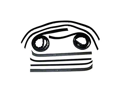 Ford Weatherstrip Channel Belt Seal Kit,Inner And Outer Driver Side And Passenger Side,8 Pieces, 1978-1979