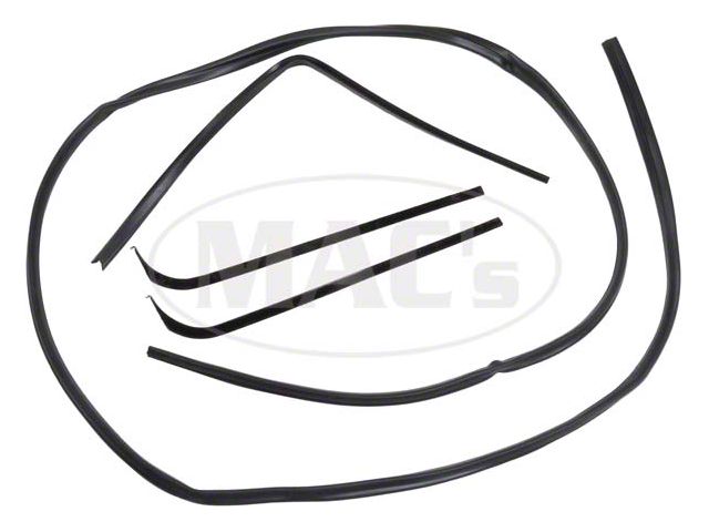 Ford Weatherstrip Channel Belt Seal Kit,Driver Side And Passenger Side,10 Pieces, 1967-1970
