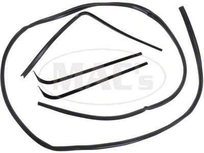 Ford Weatherstrip Channel Belt Seal Kit,Driver Side And Passenger Side,10 Pieces, 1967-1970