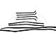 Ford Weatherstrip Channel Belt Seal Kit,Inner And Outer Driver Side And Passenger Side, 1967-1970
