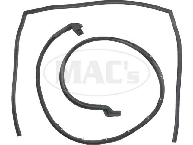 Ford Weatherstrip Door Channel Belt Seal Kit,Upper And Lower Passenger Side,With Molded Ends, 1966-1977