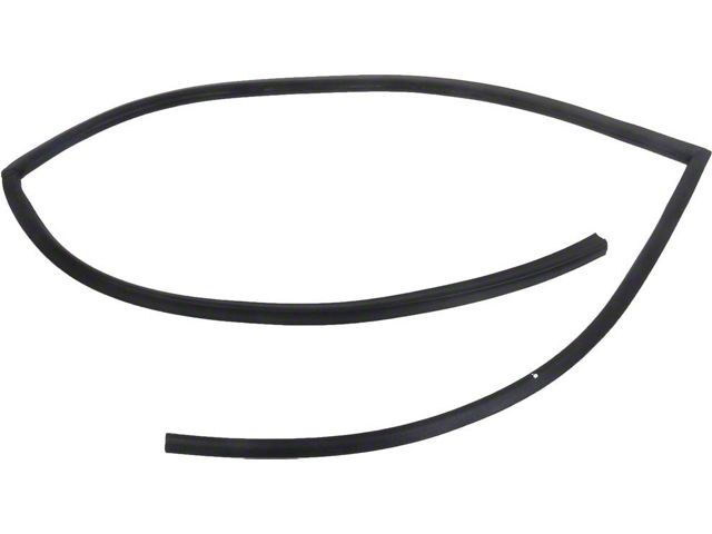 Ford Weatherstrip Door Seal,Upper Driver Side,With Molded Ends, 1966-1977