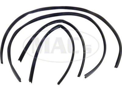 Ford Weatherstrip Glass Run Seal Kit,Driver Side And Passenger Side,4 Pieces, 1967-1972