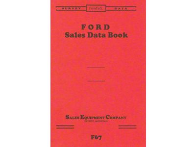 Fordex Sales & Service Data - Reprint For 1926-27 Improved Car - 40 Pages - 36 Illustrations