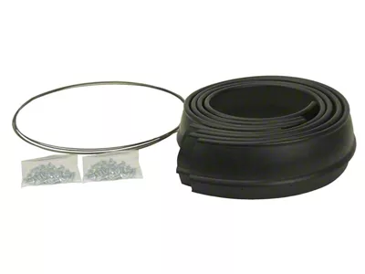 Flexy Flare Rubber Fender Extensions; 4-Piece Kit (73-79 F-150, F-250, F-350)