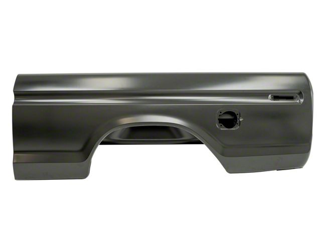 OE Style Bedside Assembly with Square Gas Hole; Driver Side (73-79 F-100, F-150, F-250 Styleside w/ Short Bed)
