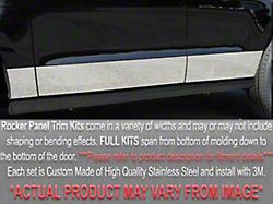 Rocker Panel Trim; Full Kit; Stainless Steel (87-96 F-150 SuperCab w/ 8-Foot Bed)