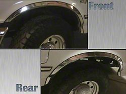 Wheel Well Fender Trim Molding; Stainless Steel (87-96 F-150)