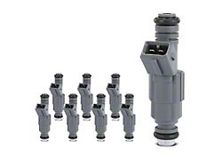 Fuel Injector Kit; Set of 8; Black (99-00 5.7L Firebird)