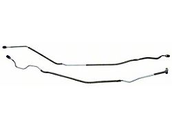 Rear End Housing Brake Lines; Stainless Steel (1968 Firebird w/ Automatic Transmission, Power Drum Brakes & Power Steering)