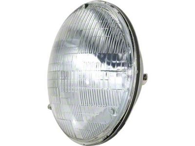 7-Inch Sealed Beam Headlight; Chrome Housing; Clear Lens (60-66 Ranchero)
