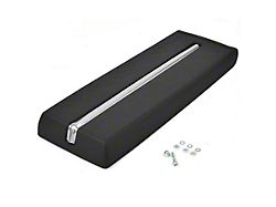 Center Console Padded Lid with Stainless Steel Trim; Black (64-65 Ranchero)