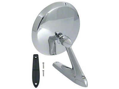 Door Mirror; Chrome; Driver or Passenger Side (60-66 Ranchero)