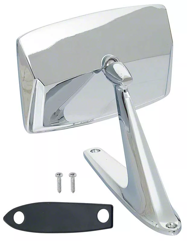 Ecklers Exterior Racing Mirror; Passenger Side; Unpainted