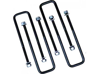 Freedom Offroad Square U-Bolts for 2.50-Inch Wide Leaf Springs; 10.50-Inch Long (88-99 C1500, K1500)