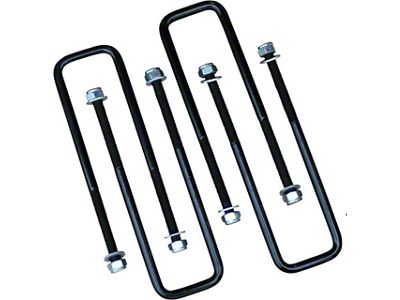 Freedom Offroad Square U-Bolts for 2.50-Inch Wide Leaf Springs; 12-Inch Long (88-99 C1500, K1500)