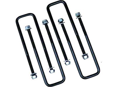 Freedom Offroad Square U-Bolts for 2.50-Inch Wide Leaf Springs; 13-3/8-Inch Long (88-99 C1500, K1500)