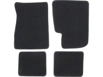 Front And Rear Floor Mat Set, Galaxie, Plain, 1960-1964