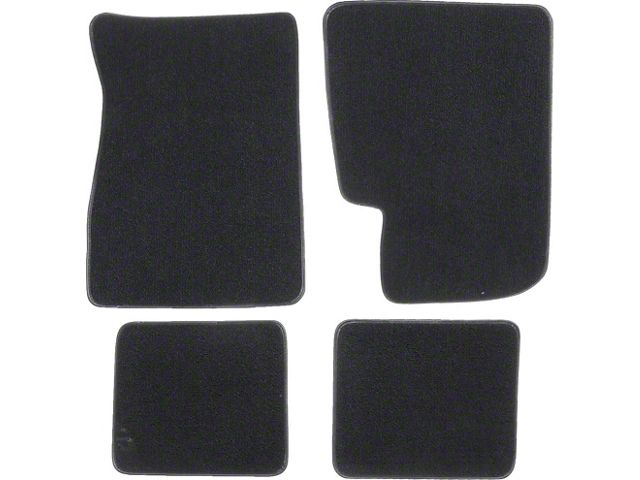 Front And Rear Floor Mat Set, Galaxie, Plain, 1960-1964