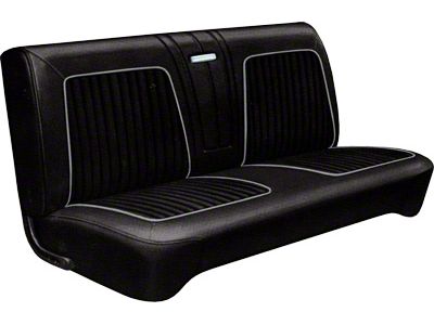 Front Bench Seat Cover - Falcon Futura, Sprint 2-Door & Ranchero - Black L-110