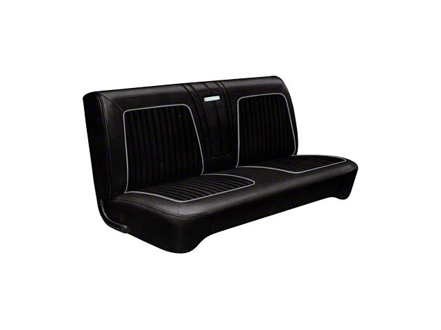 Front Bench Seat Cover - Falcon Futura, Sprint 2-Door & Ranchero - Black L-110