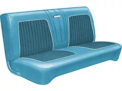 Front Bench Seat Cover - Falcon Futura & Sprint Convertible- 2 Tone Blue L-1761 With L-1763 Inserts