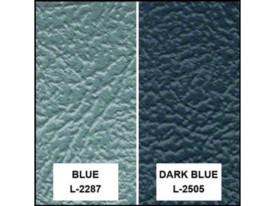 Front Bench Seat Cover - Falcon Futura, Sprint 2-Door & Ranchero - 2 Tone Blue L-2287 With L-2505 Inserts