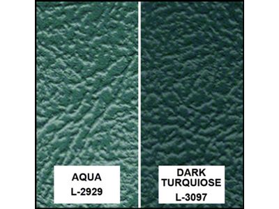 Front Bench Seat Cover - Falcon Futura & Sprint Convertible- Two Tone Turquoise L-2929 With L-3097 Inserts