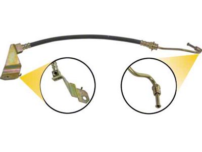 Front Brake Hose - Center - 21-3/8 Long