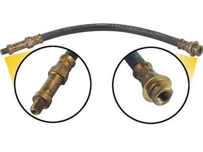 Front Brake Hose - Drum Brakes - 12-1/2 Long - Ford & Mercury