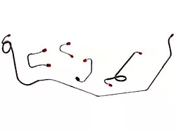 Front Brake Lines, OE Steel, 2 Lines, Comet, Falcon, Ranchero, 1964-1965