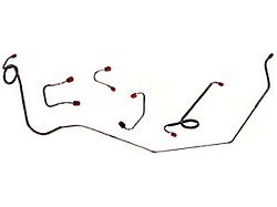 Front Brake Lines, Standard Drum Brakes, Stainless Steel, Fairlane, Torino, Cyclone, 1966