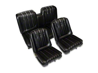 Front Bucket & Rear Seat Cover Set, Hardtop, Galaxie 500 XL, 1962-1963