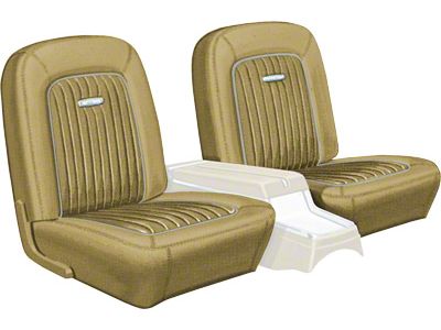 Front Bucket Seat Covers - Falcon Futura, Sprint 2-Door & Ranchero - Palomino L-2288