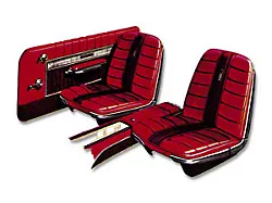 Front Bucket Seat Covers, For Seats With Headrests, Galaxie500 XL, 1966
