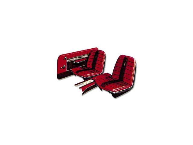 Front Buckets & Rear Seat Cover Set, Hardtop, Galaxie 500 XL, 1966