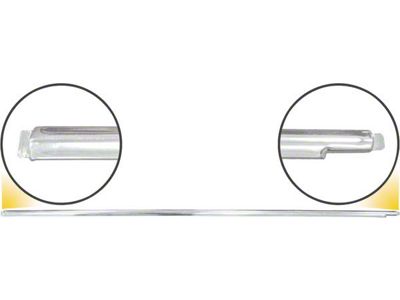 Front Door Moulding - Stainless Steel - Left - Ford Convertible Sedan
