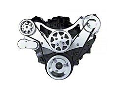 Front Drive System, Big Block Chevy, Polished, NO AC & NO Power Steering 