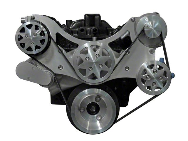 Chevy Machine Ecklers Front Drive System, w/ On Board PS Reservoir, Big Block Chevy ...