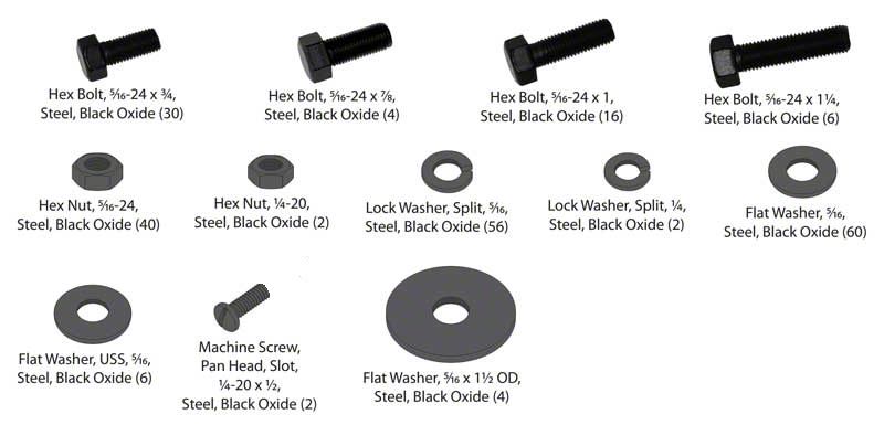 Ecklers Front Fender Hardware Kit, 228 Pieces (1935-1936 Ford Car)