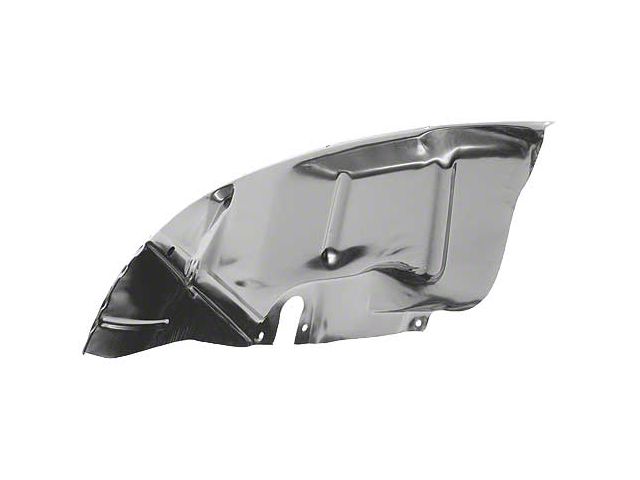 Front Fender Inner Apron Panels - Die-Stamped Steel - Painted Black - Ford Pickup Truck, Sedan Delivery and Deluxe