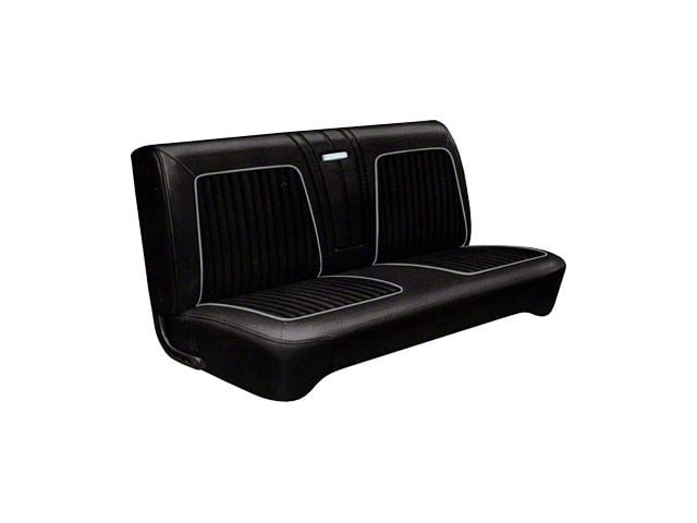 Front & Rear Bench Seat Covers - Falcon 4-Door Station Wagon - Black L-110