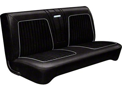 Front & Rear Bench Seat Covers - Falcon 4-Door Station Wagon - Black L-110