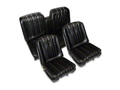 Front & Rear Seat Cover Set, For Cars With Front Buckets, Fastback, Galaxie 500 XL, 1962-1963