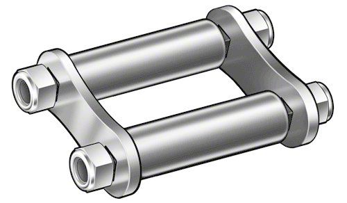OPR Ecklers Front Spring Shackle Kit - Steel Bushing - Ford