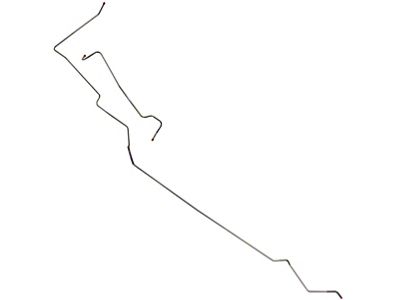 Front To Rear Fuel Line, OE Steel, 2-Piece, Cyclone, 1968-1969