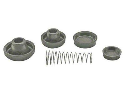 Front Wheel Cylinder Repair Kit - Spring, Boots & Cups - USA Made - 1-1/4 X 1 - Ford Passenger