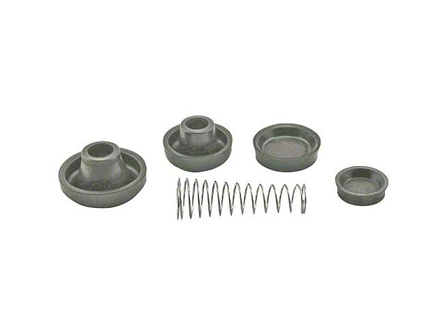 Front Wheel Cylinder Repair Kit - Spring, Boots & Cups - USA Made - 1-1/4 X 1 - Ford Passenger